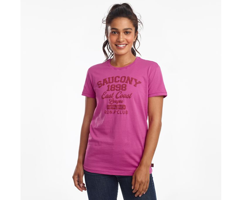 Saucony Rested Short Sleeve Women's Shirts Purple | AU 290RVDW